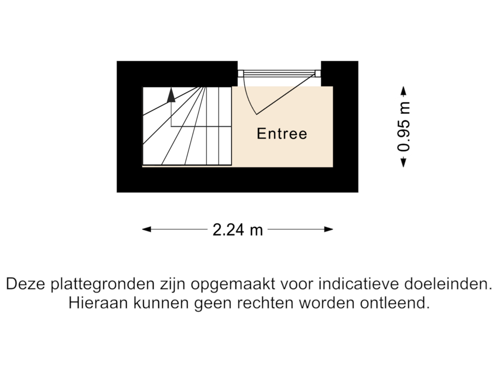 View floorplan of 1e verdieping of Van Spilbergenstraat 63-2