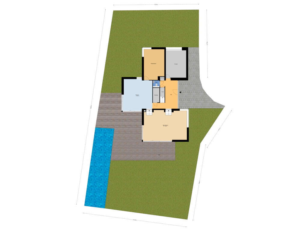 Bekijk plattegrond van Situatie van Liburne 20