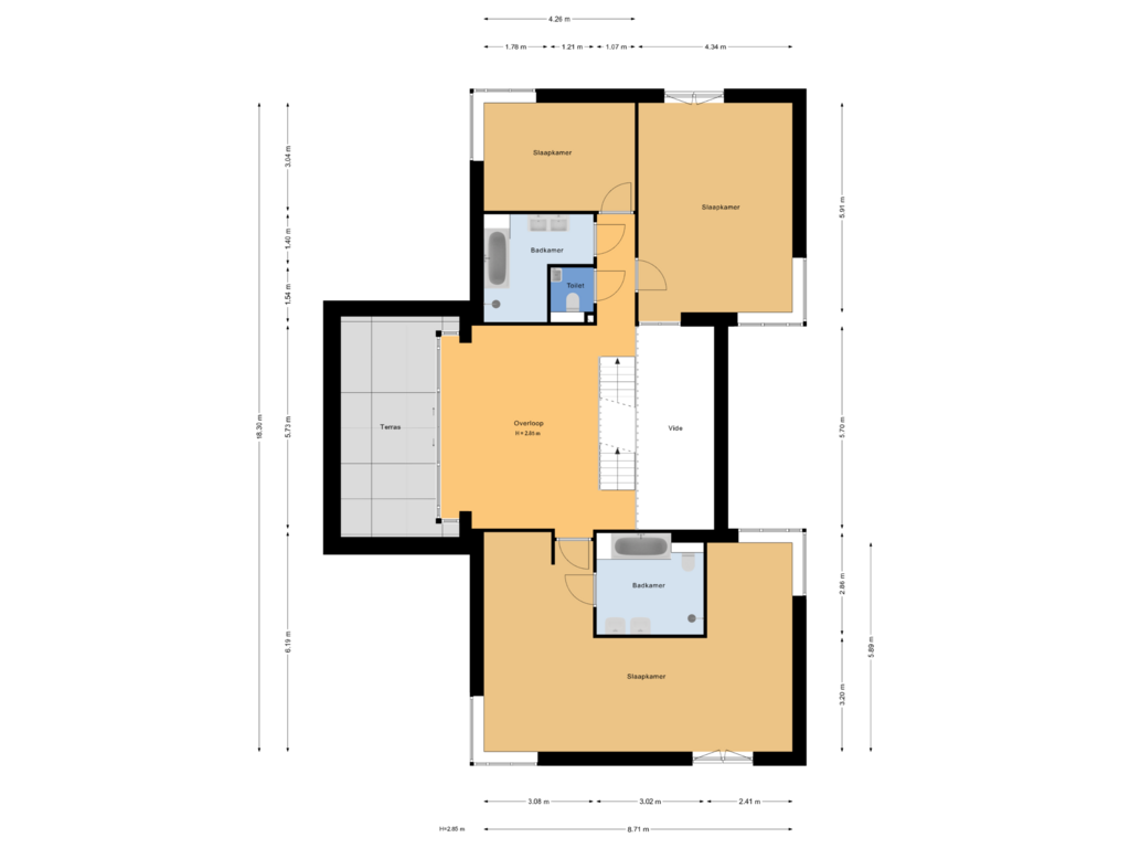 Bekijk plattegrond van 1e verdieping van Liburne 20