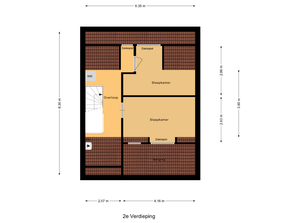 Bekijk plattegrond van 2e Verdieping van Petunia 9