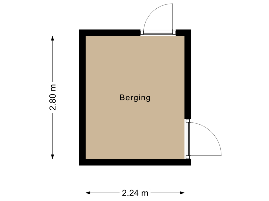 Bekijk plattegrond van Berging van Hoge Varenweg 1