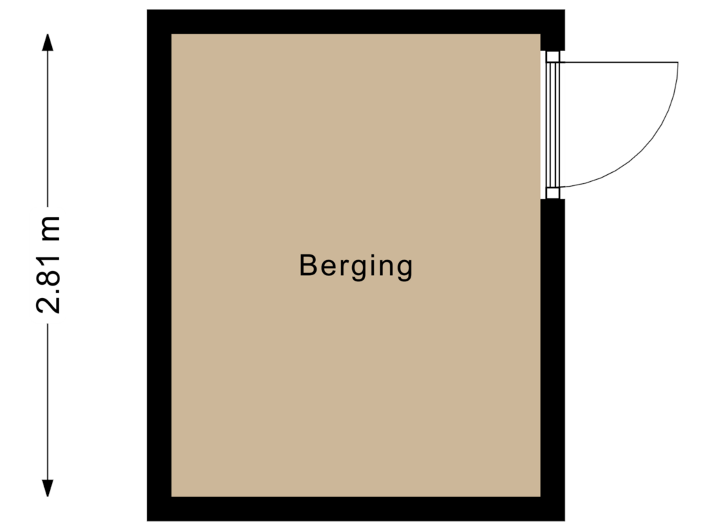 Bekijk plattegrond van Berging 3 van Hoge Varenweg 1