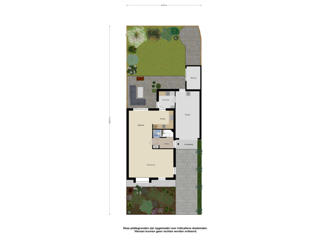 Bekijk plattegrond van Begane Grond _Tuin van Kiekendief 12