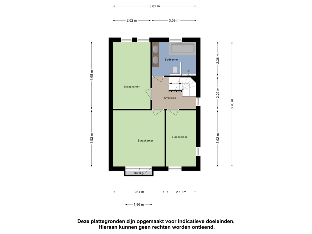 Bekijk plattegrond van Eerste Verdieping van Kiekendief 12