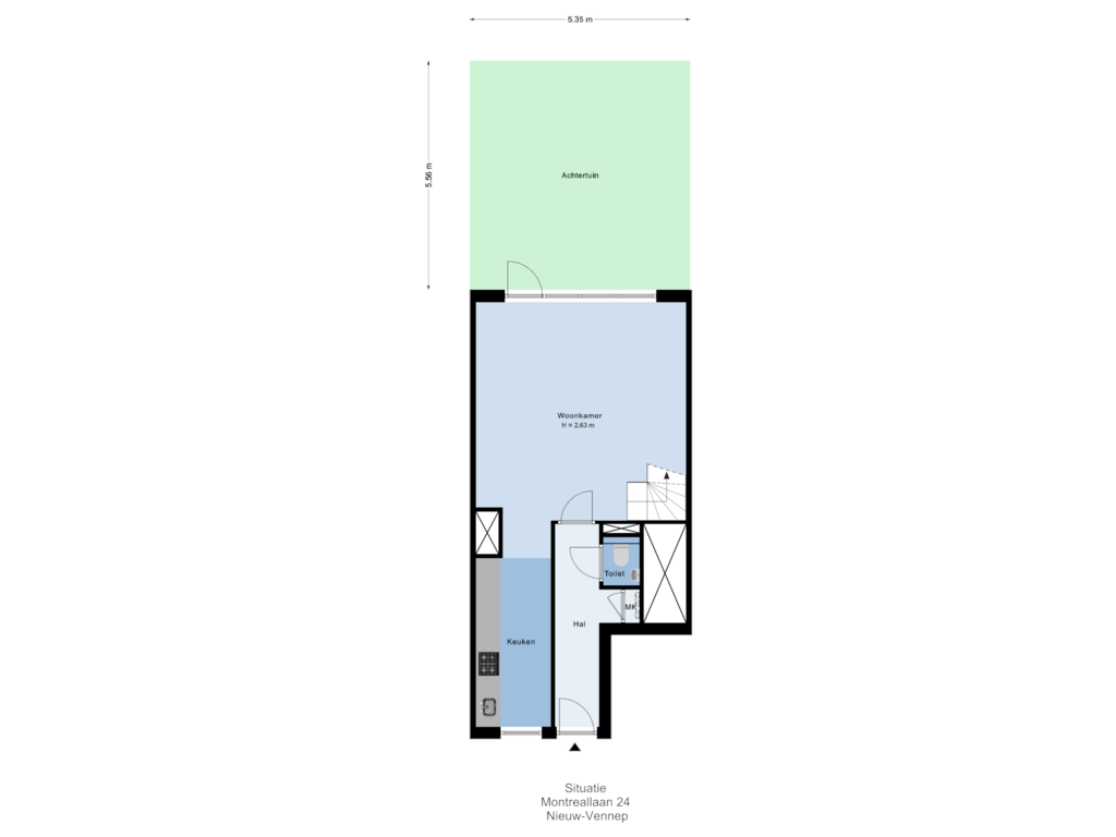 Bekijk plattegrond van Situatie van Montreallaan 24