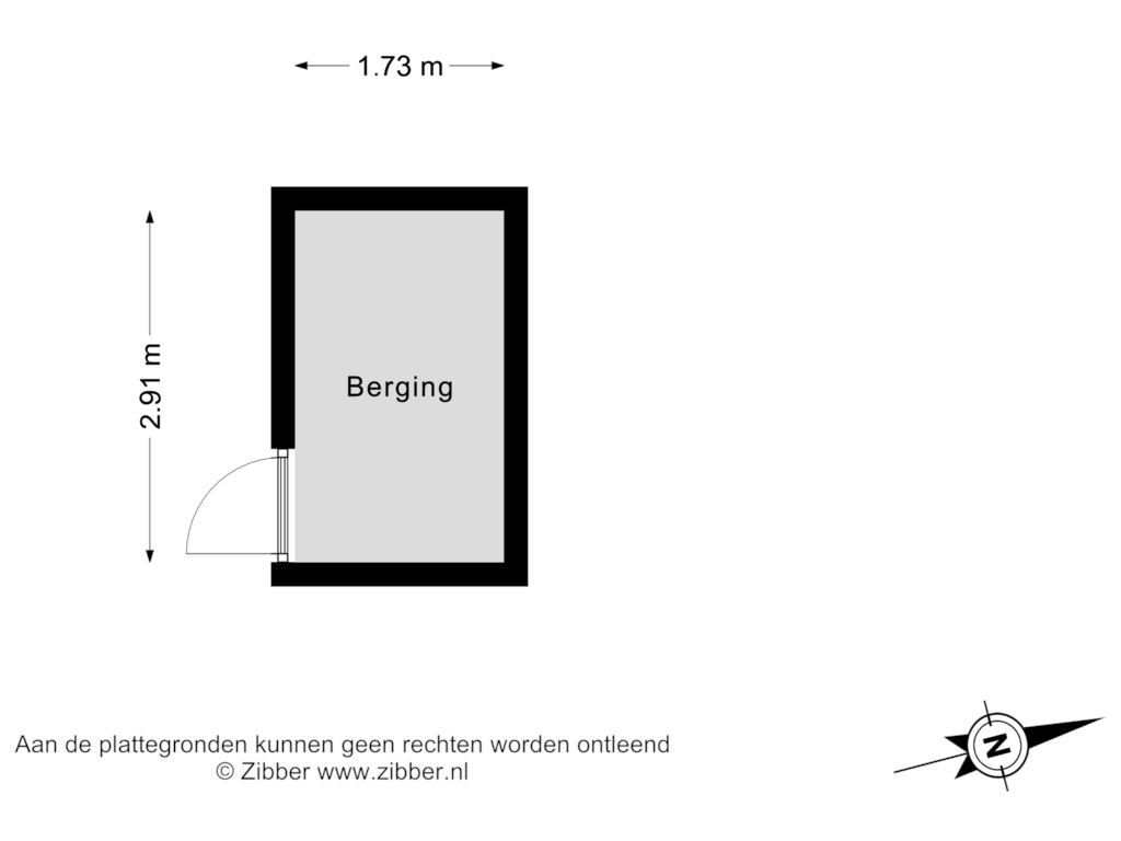 Bekijk plattegrond van Berging van Vliestroom 194