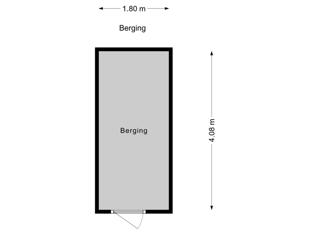 Bekijk plattegrond van Berging van Loosduinse Hoofdplein 216