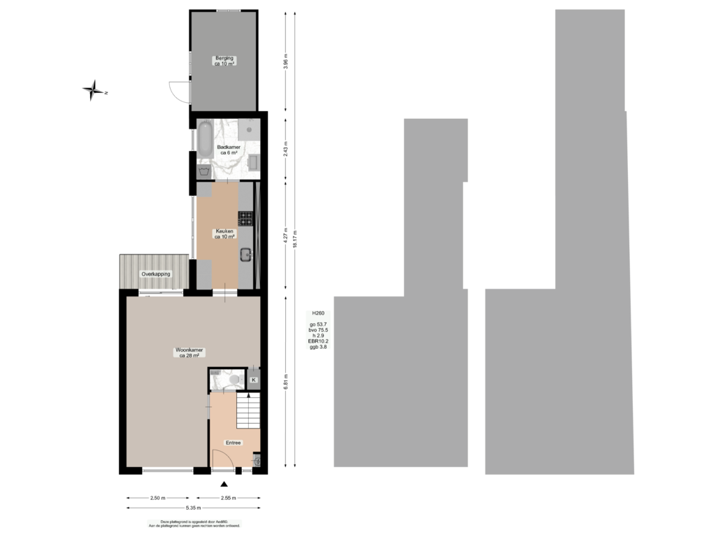 View floorplan of Begane grond of Hoendiep 130