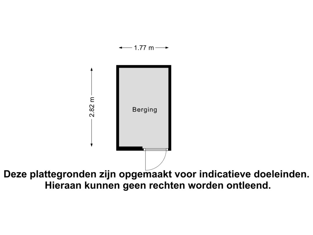 View floorplan of Berging of Soesterberghof 29