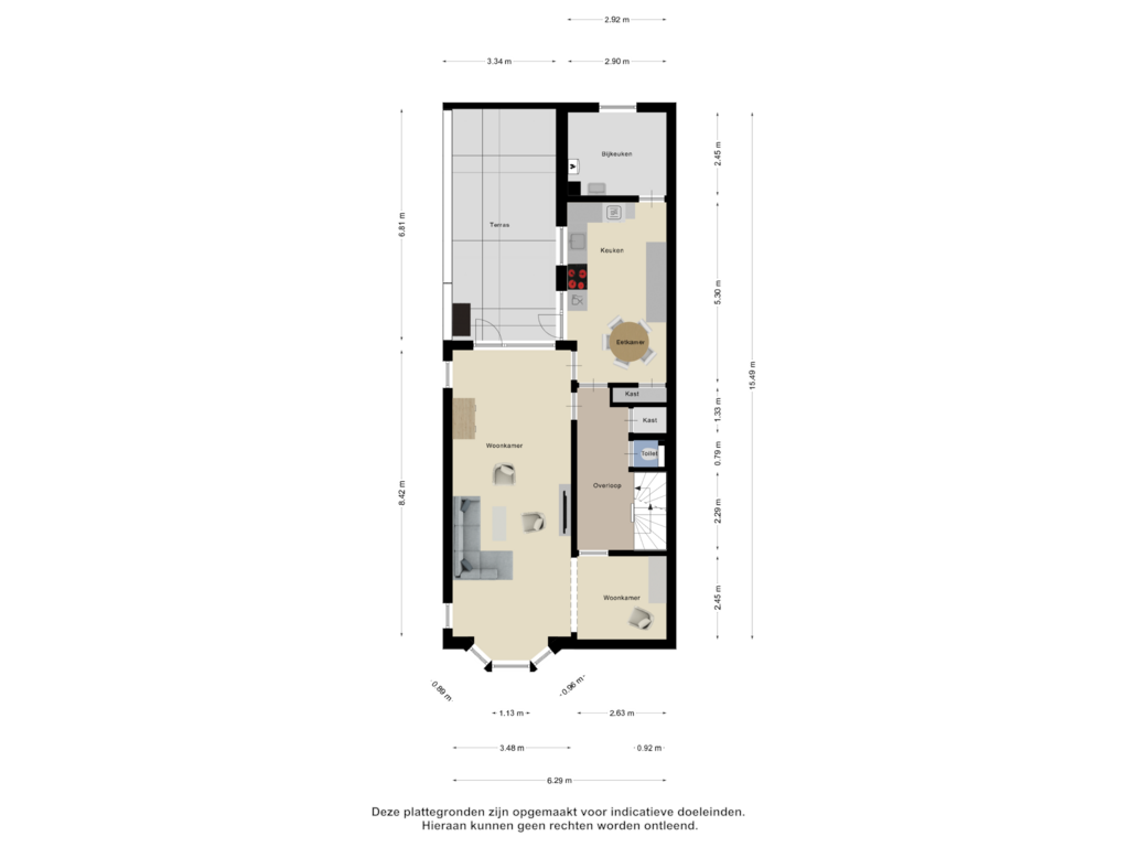 View floorplan of Eerste Verdieping of Delfgauwseweg 325