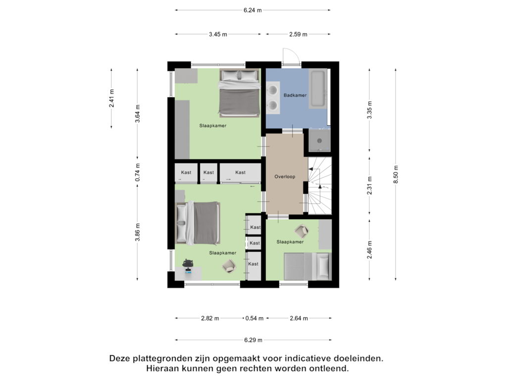 View floorplan of Tweede Verdieping of Delfgauwseweg 325