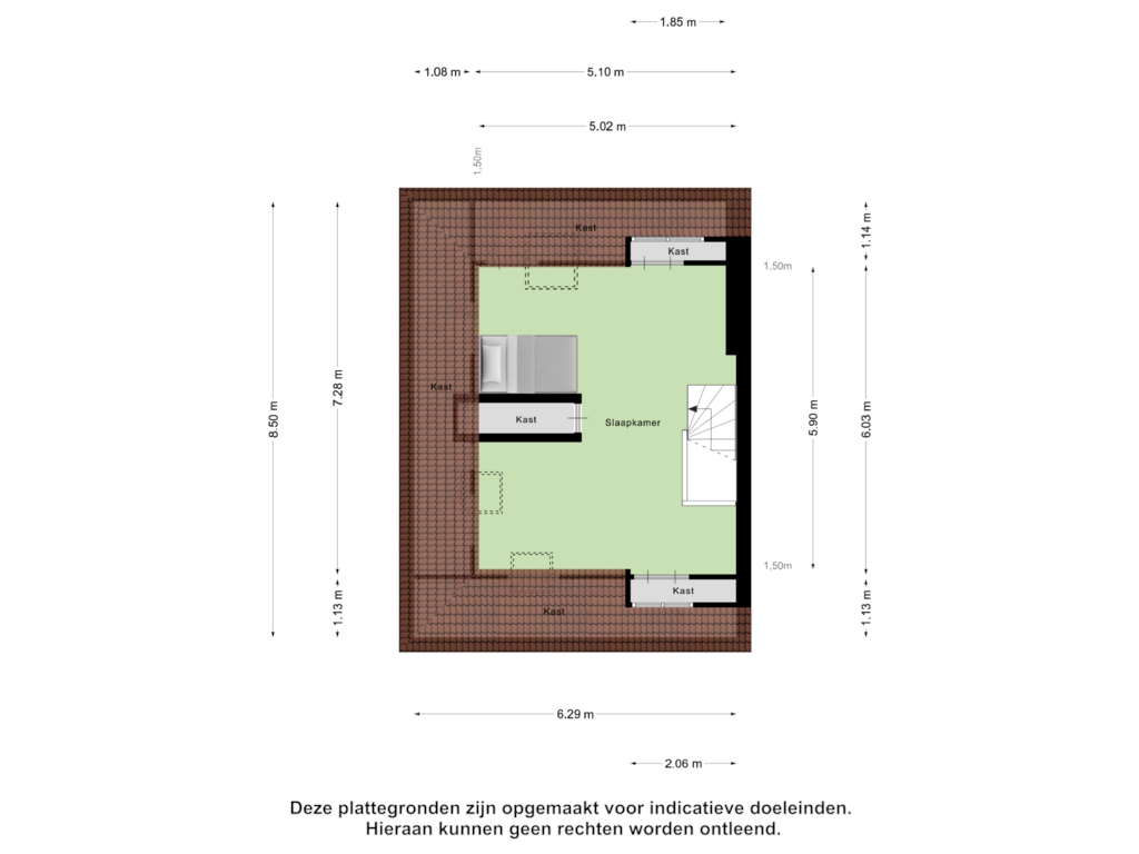 View floorplan of Derde Verdieping of Delfgauwseweg 325