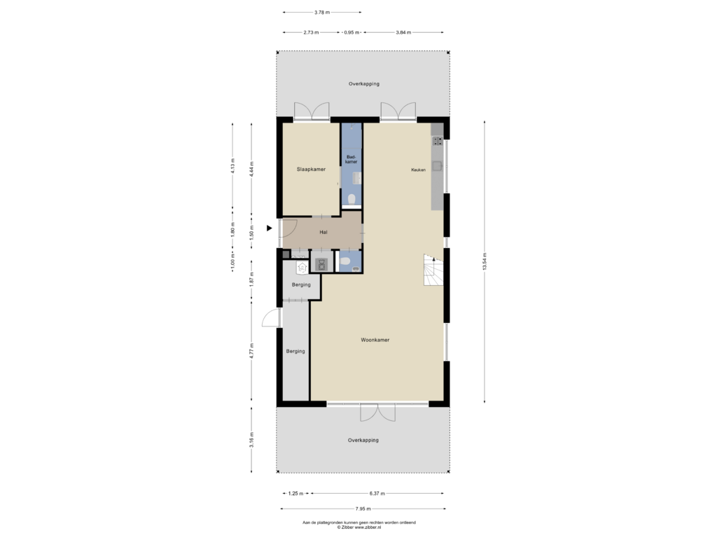 Bekijk plattegrond van Begane grond van Rijksstraatweg 78-25