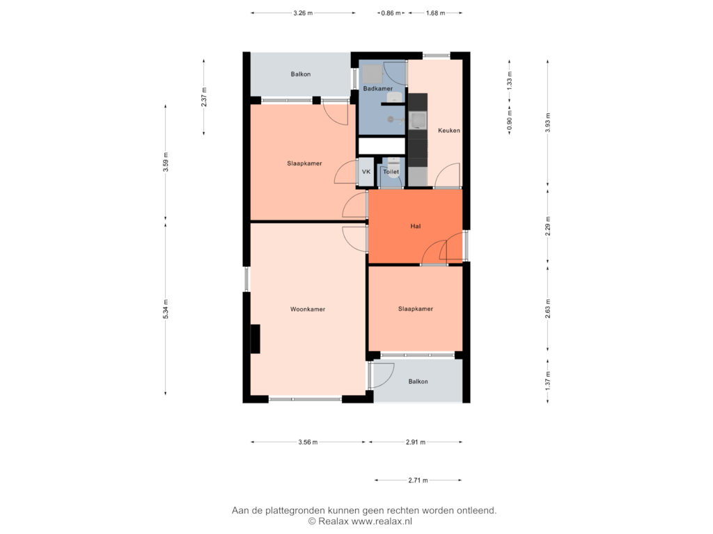 View floorplan of Verdieping of Bartholomeus vd Helststr 53