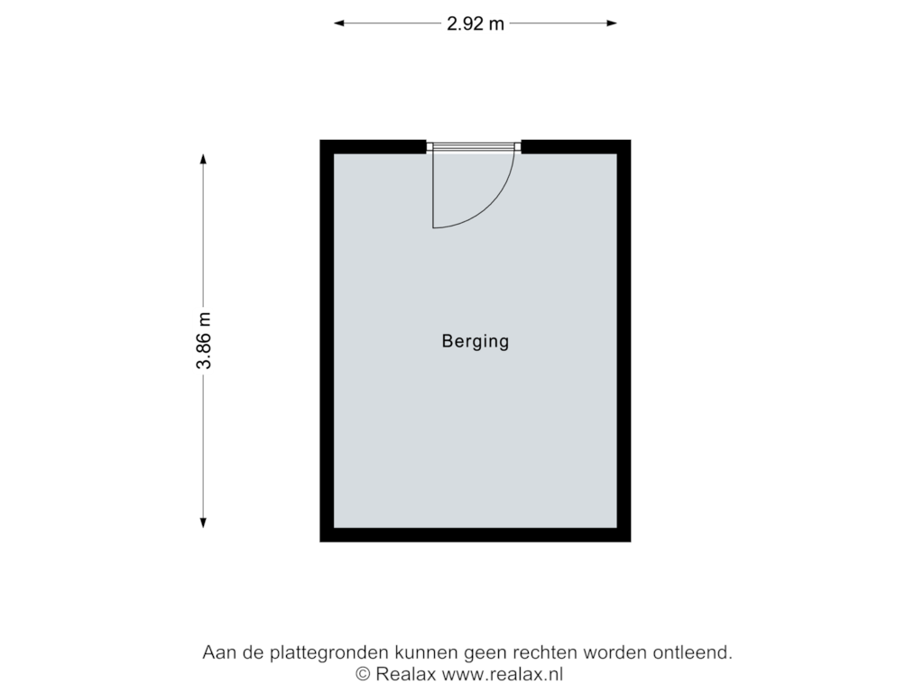 View floorplan of Berging of Bartholomeus vd Helststr 53