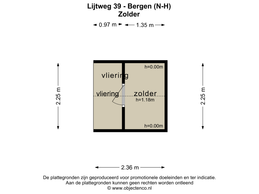 View floorplan of ZOLDER of Lijtweg 39