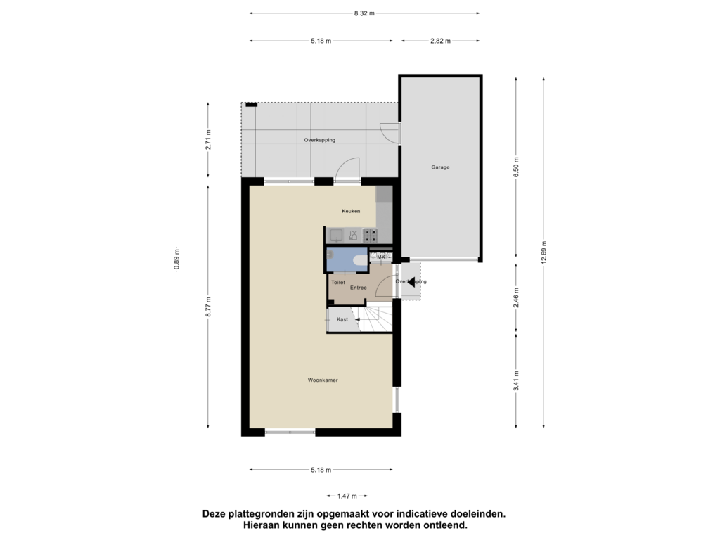 Bekijk plattegrond van Begane Grond van Geentstraat 17