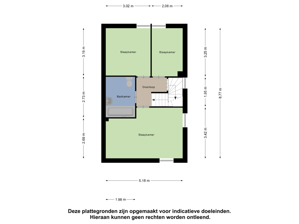 Bekijk plattegrond van Eerste Verdieping van Geentstraat 17