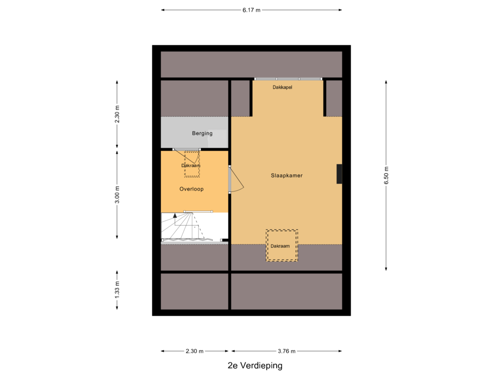 Bekijk plattegrond van 2e Verdieping van Kievitslaan 11