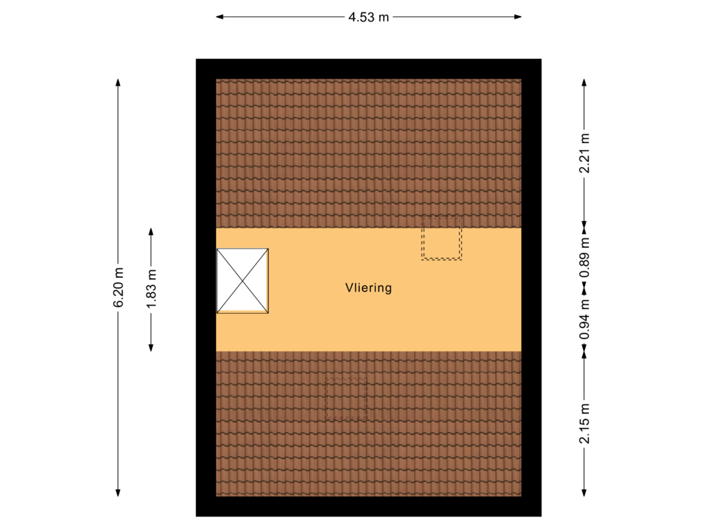 Bekijk plattegrond van Tweede verdieping van Klaasboerstraat 33