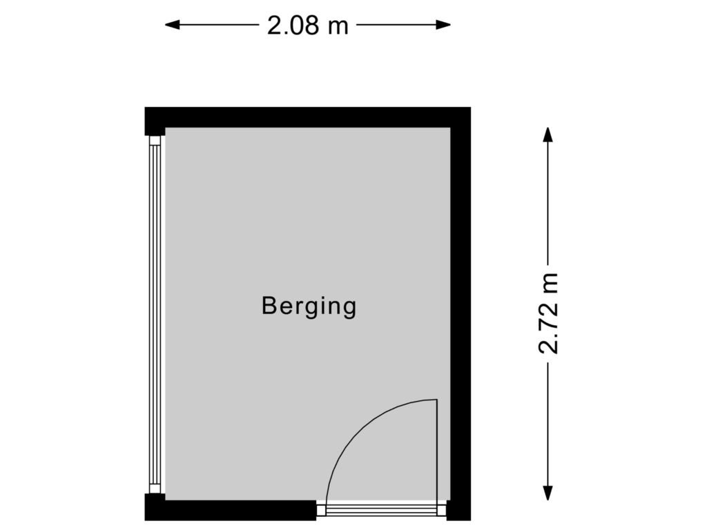 Bekijk plattegrond van Berging van Oude Kleefsebaan 267