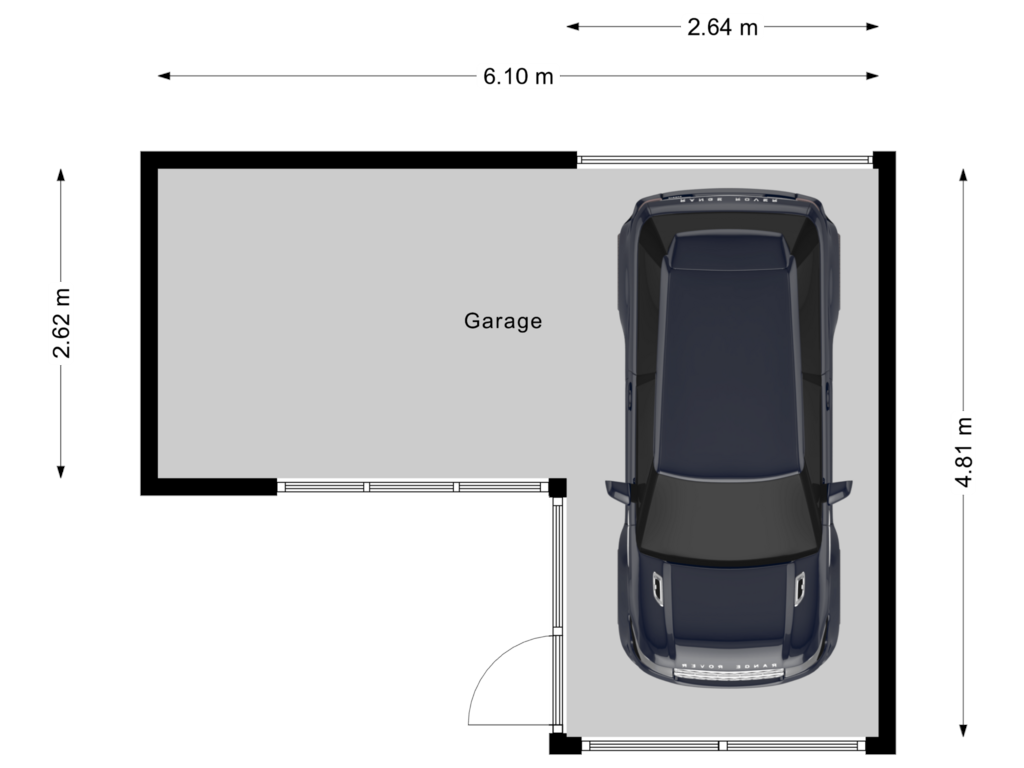 View floorplan of Garage of W.H. Bollaertstraat 6