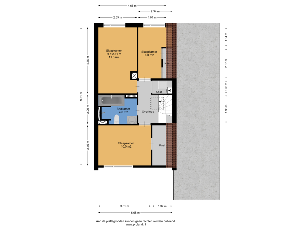 Bekijk plattegrond van 1e Verdieping van Langs de Bogen 15