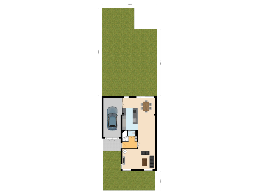 View floorplan of Situatie of Agaat 8