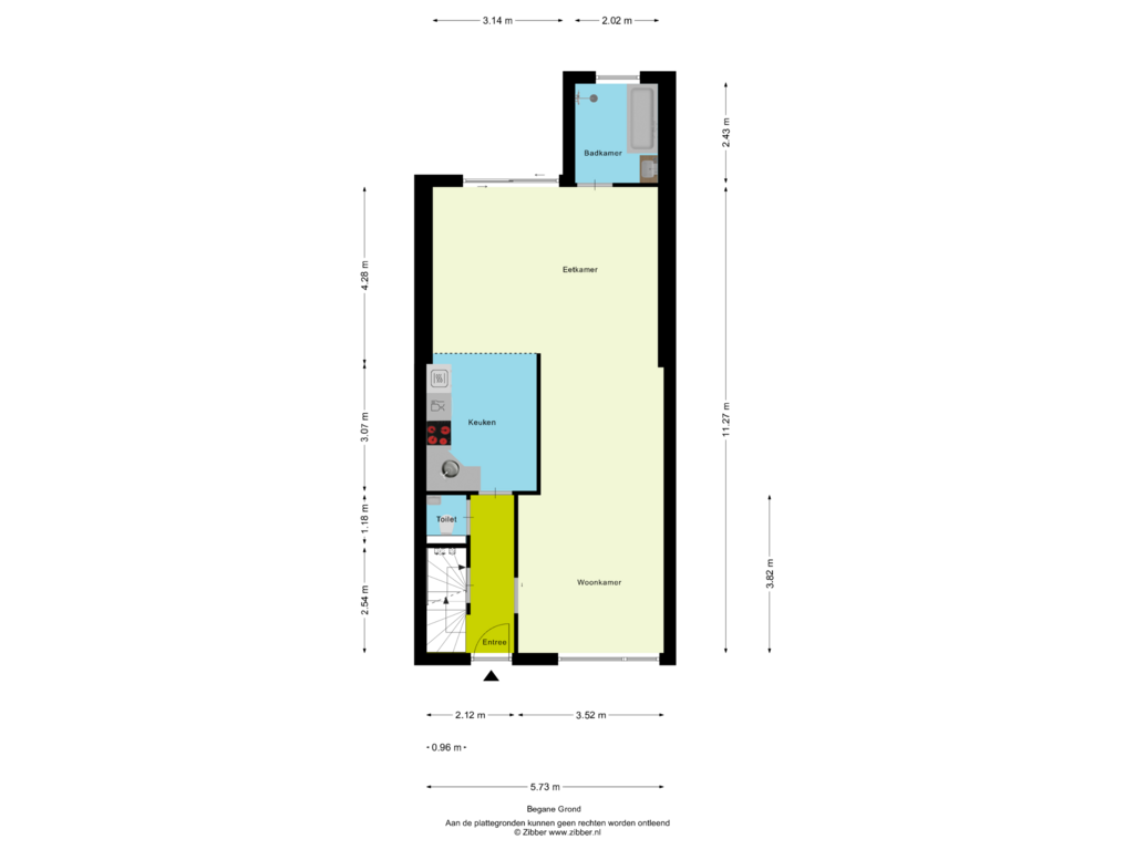 Bekijk plattegrond van Begane Grond van Scholeksterstraat 10