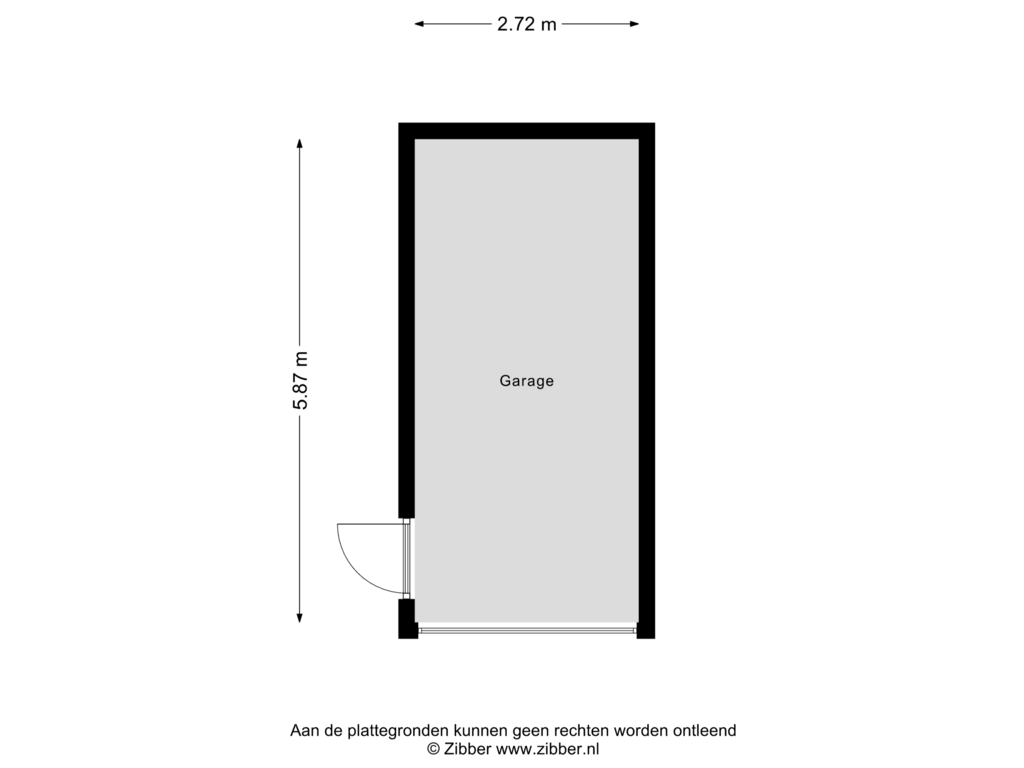 Bekijk plattegrond van Garage van Malstraat 26