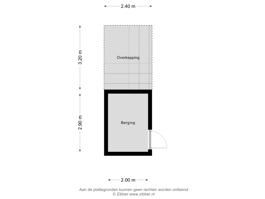 Bekijk plattegrond van Berging van Malstraat 26