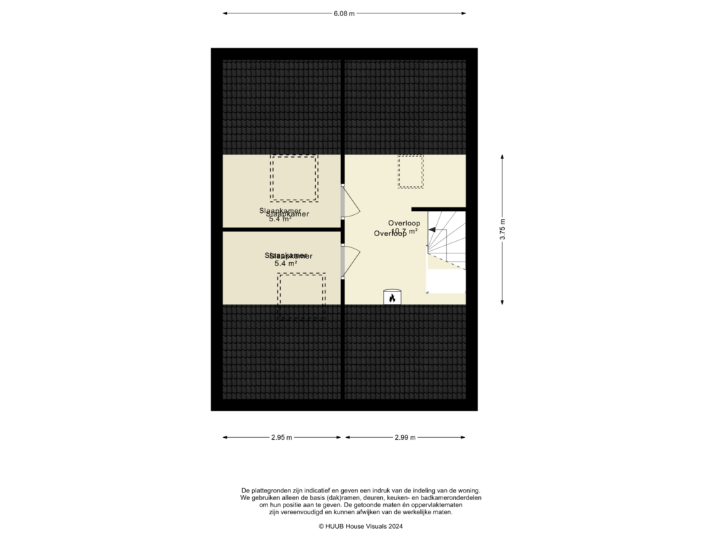 Bekijk plattegrond van 2e Verdieping van Lucernehof 86