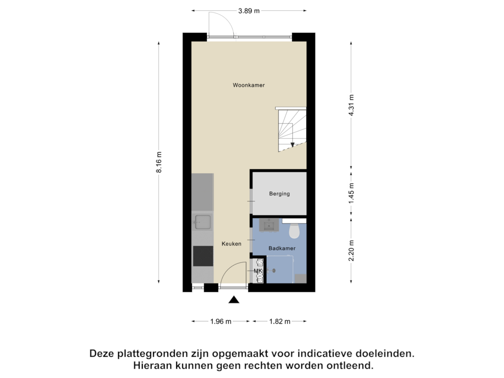 Bekijk plattegrond van Begane Grond van Monnikenpad 14