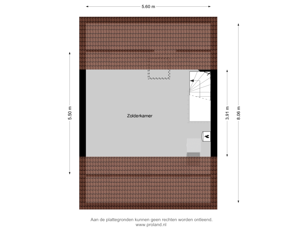 Bekijk plattegrond van 2e Verdieping van Rijdergulden 21