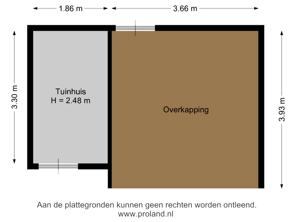 Bekijk plattegrond van Tuinhuis van Rijdergulden 21