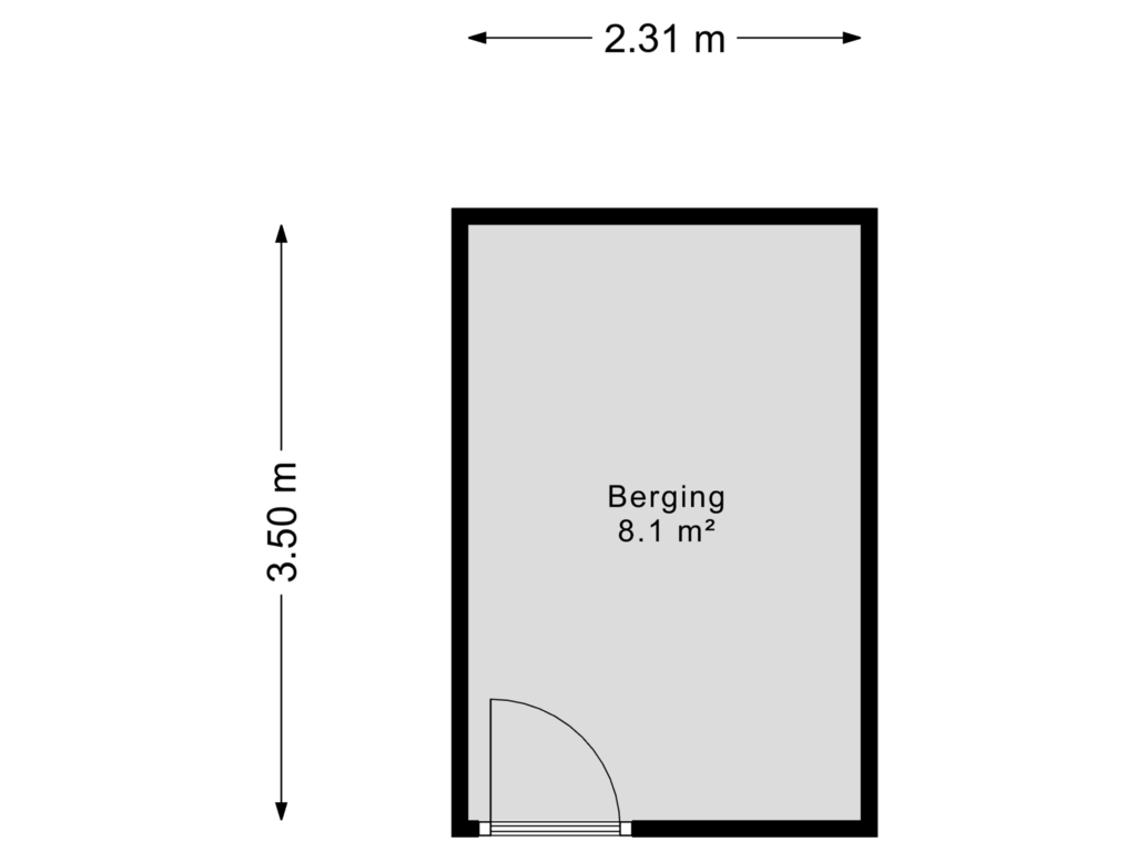 Bekijk plattegrond van Berging van Adelaartlaan 46