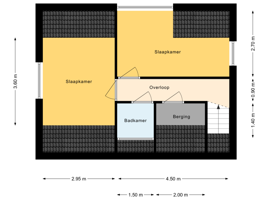 Bekijk plattegrond van 1e Verdieping van Gruttolaan 214