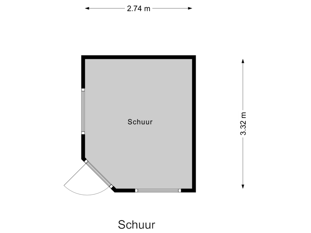 Bekijk plattegrond van Schuur van Finnjolstraat 22