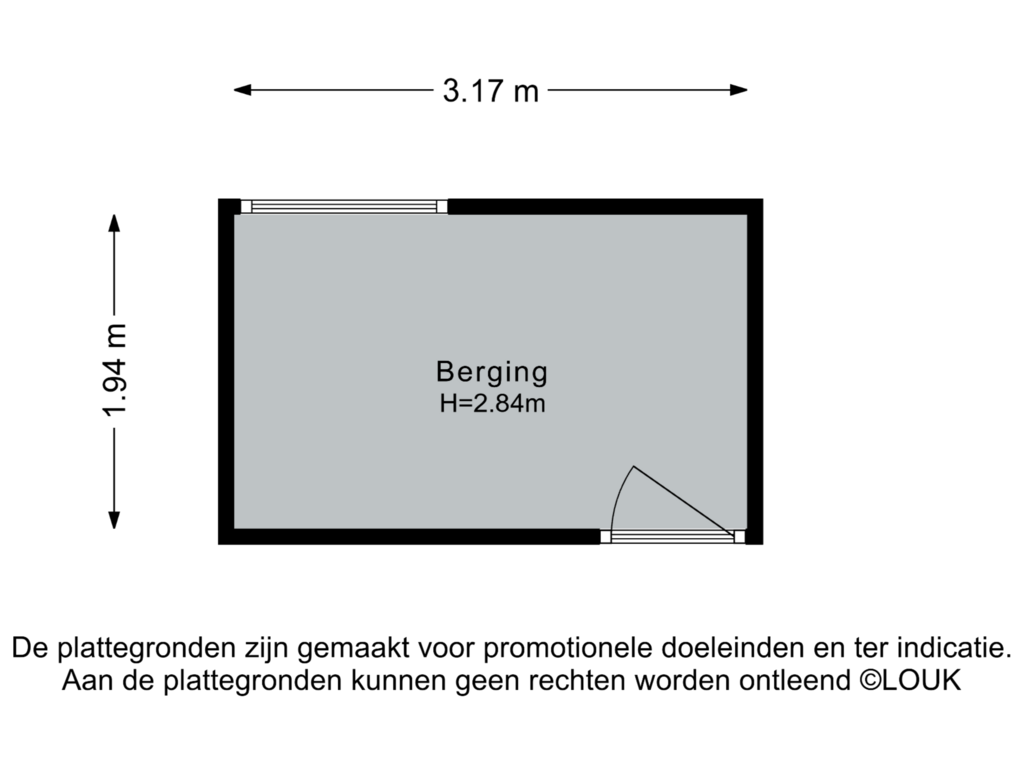 View floorplan of Berging of Sir Winston Churchillln 283-F003