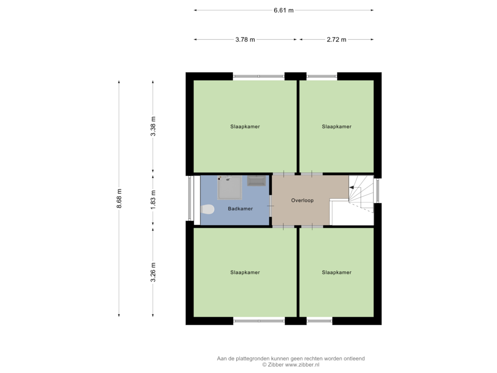 Bekijk plattegrond van Eerste Verdieping van Cartylshofstraat 84