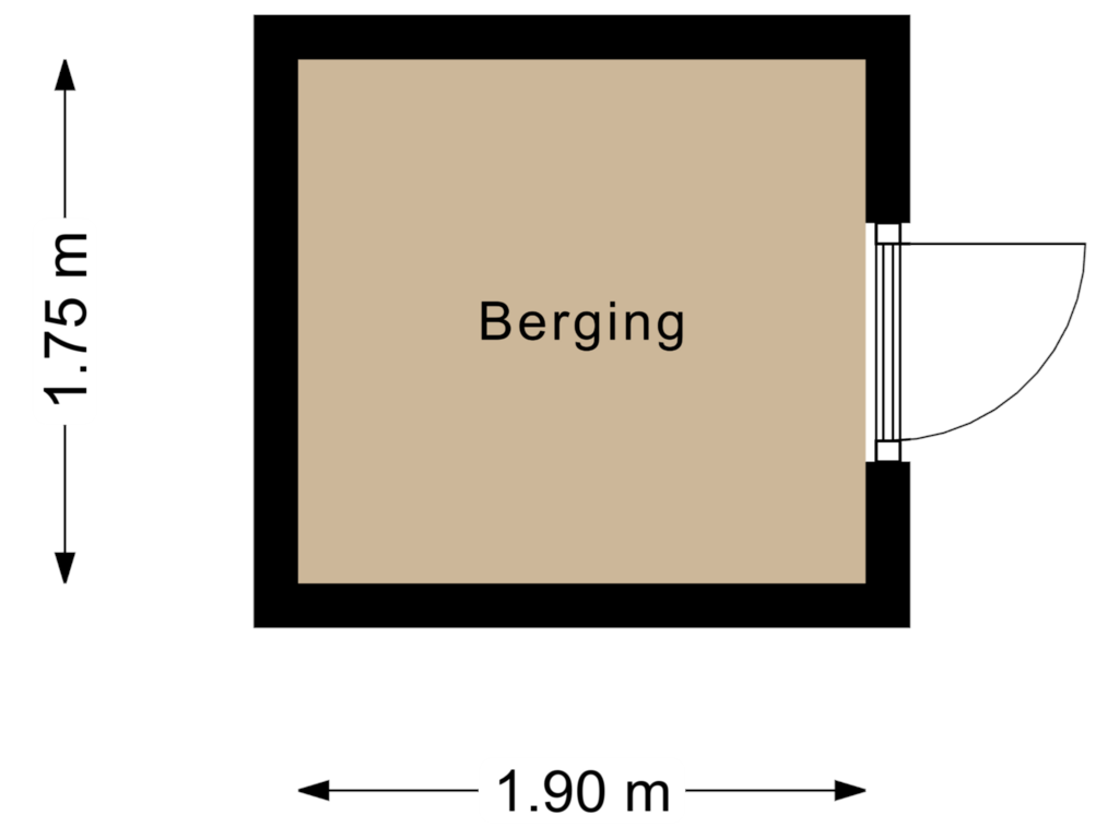 Bekijk plattegrond van Berging van Oosthof 15