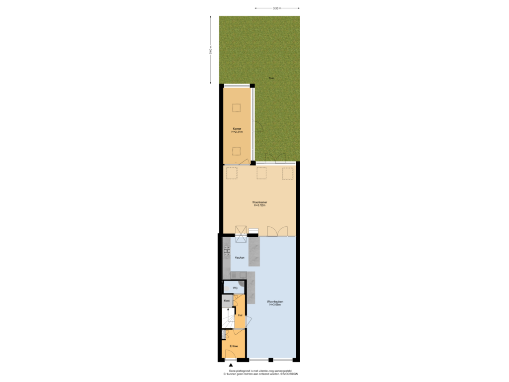 Bekijk plattegrond van Situatie van Duvenvoordestraat 20