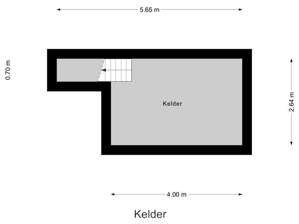 Bekijk plattegrond van Kelder van Dorpsstraat 414