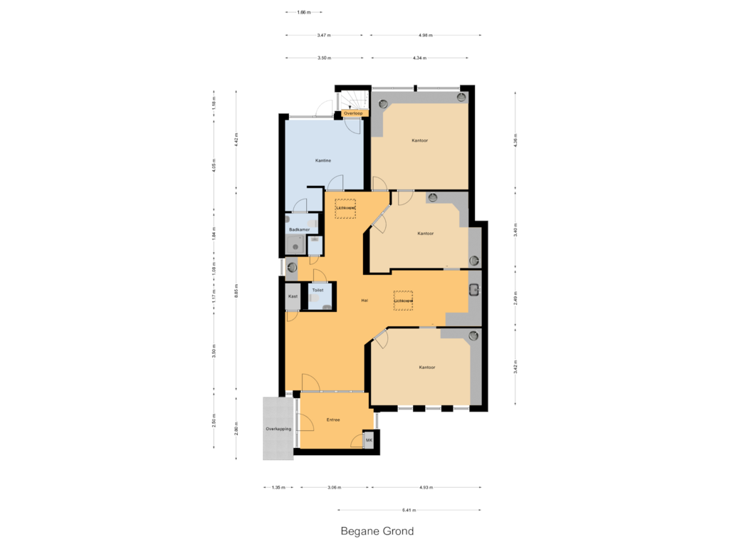 Bekijk plattegrond van Begane Grond van Dorpsstraat 414