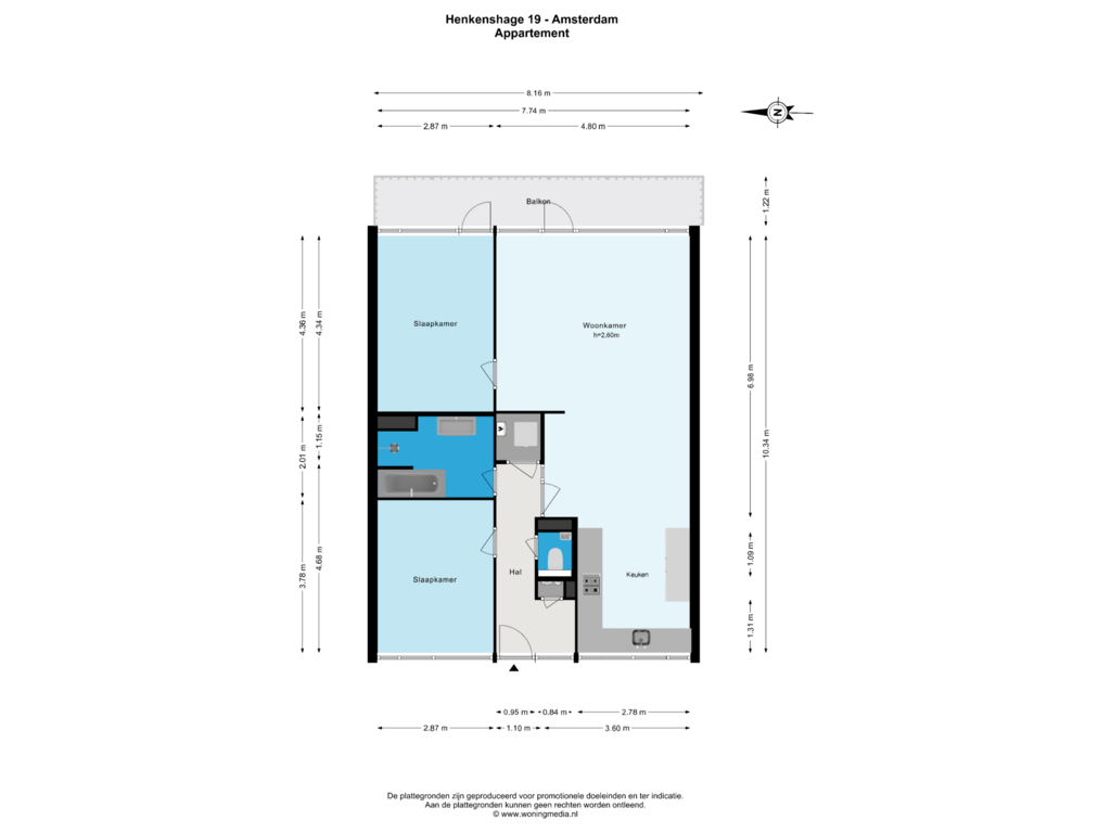 Bekijk plattegrond van Appartement van Henkenshage 19