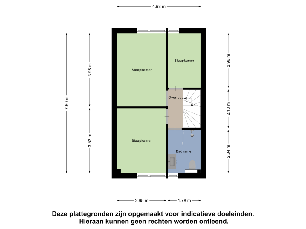 Bekijk plattegrond van Eerste Verdieping van Watersnip 38