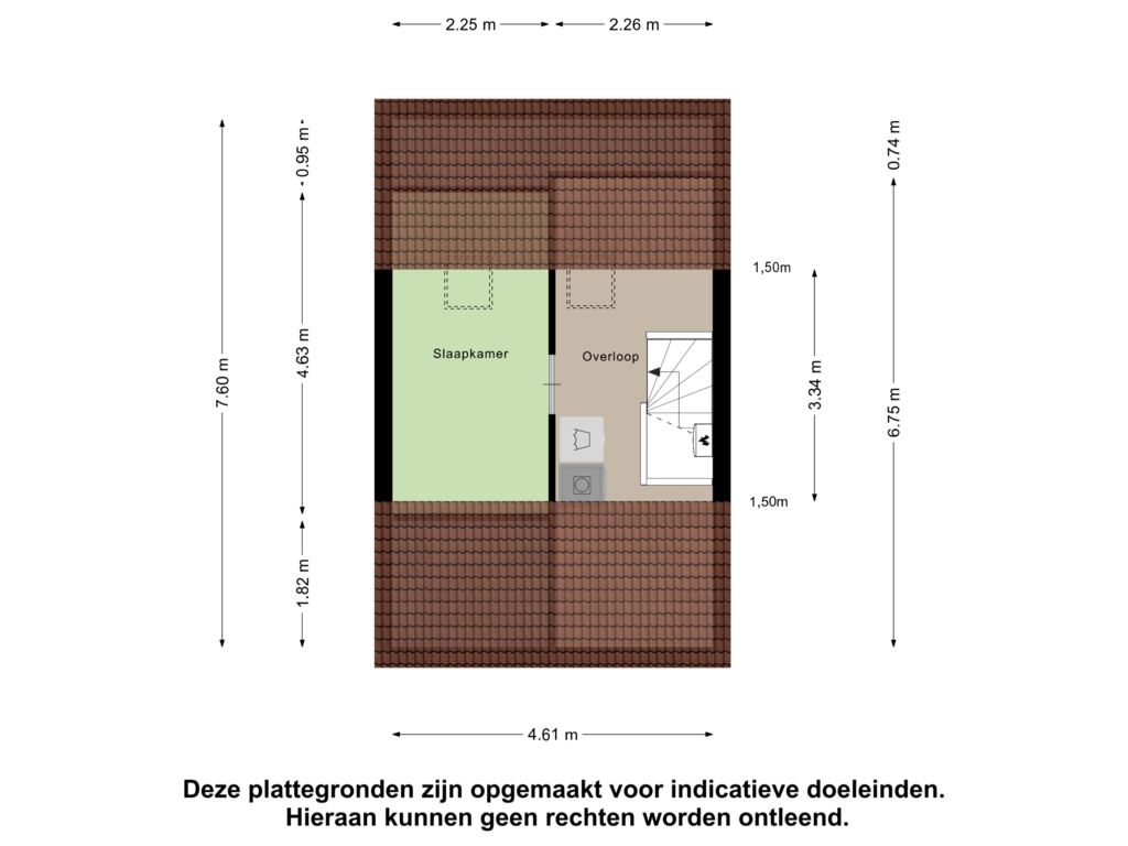 Bekijk plattegrond van Tweede Verdieping van Watersnip 38