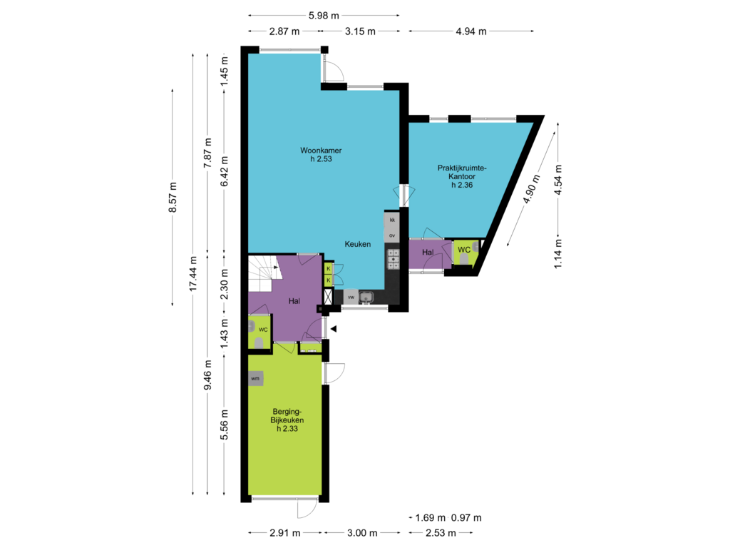 Bekijk plattegrond van Begane Grond van Sparresholm 23