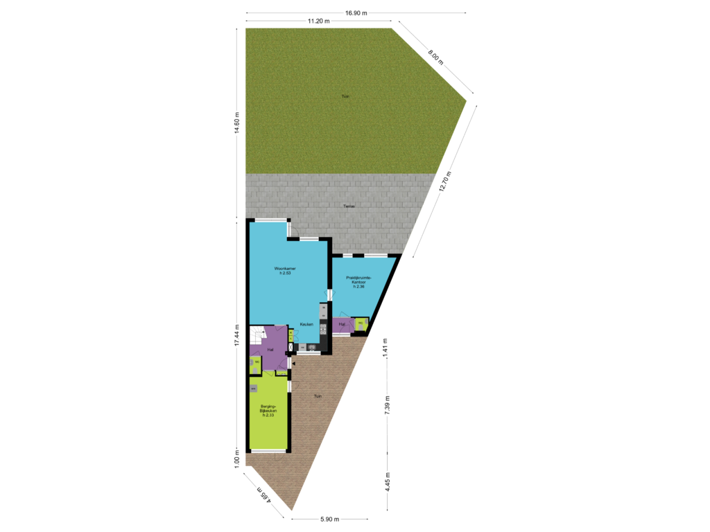 Bekijk plattegrond van Situatie van Sparresholm 23