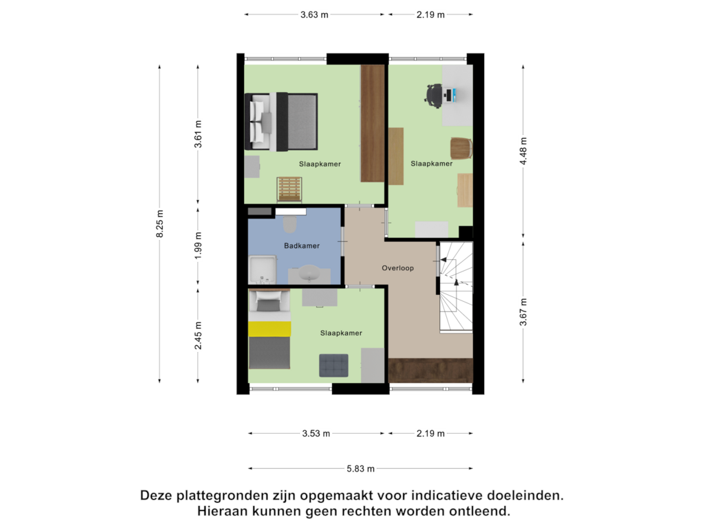 Bekijk plattegrond van Eerste Verdieping van Boomstede 441